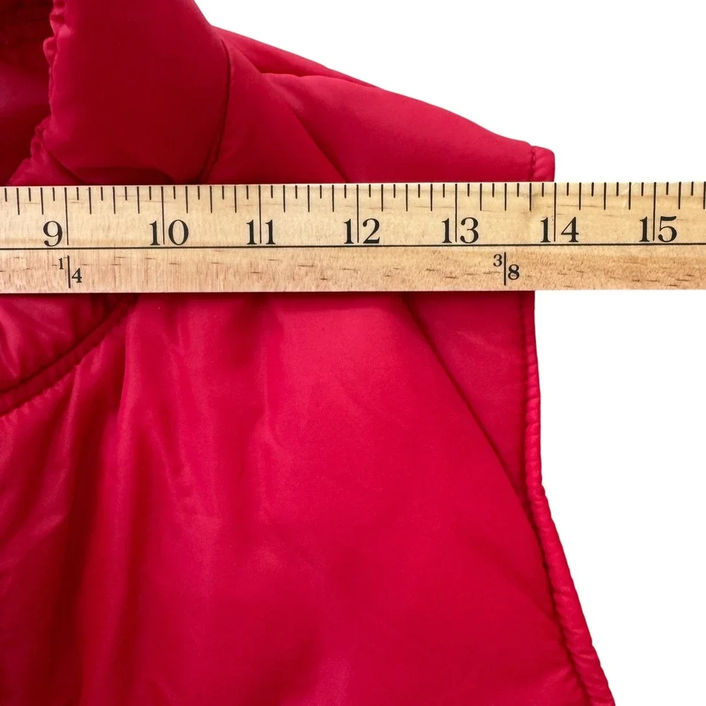 VTG Holloway Jim Beam XL Red Full Snap and Zip Men's Sleeveless‎ Puffer Vest